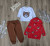 Костюм Babydoss "Ведмедик", червоний, хлопчик 6-9-12-18 місяців, фото 1
