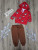 Костюм Babydoss "Ведмедик", червоний, хлопчик 6-9-12-18 місяців, фото
