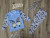  Піжама "Гноми", блакитний, хлопчик 2-3-4-5-6 років, фото