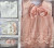 Комплект BabyBiss, персиковий, дівчинка 0-6 місяців, фото