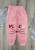 Спортивні штани Winimo "Meow", персиковий, дівчинка 1-2-3-4-5-6 років, фото