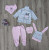 Комплект Jayzen "Зайка" , розовый, девочка 0-3 месяцев, фото