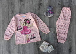 Пижама Supermini "Balet", персиковый, девочка 1-2-3 года