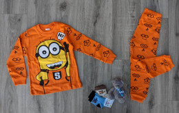 Пижама Supermini "Hi", оранжевый, девочка 4-5-6 лет