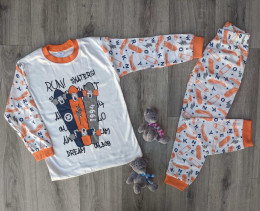 Пижама Supermini "Run", оранжевый, мальчик  7-8-9 лет