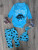Комплект Poli Foni "Dino", блакитний, хлопчик 6-9 місяців, фото