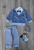 Костюм Benzer "Клітка", синій, хлопчик 6-9-12 місяців, фото