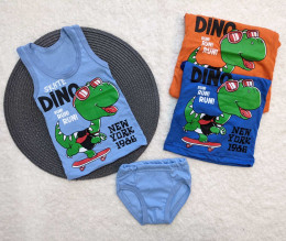 Комплект "Dino", разные цвета микс мальчик, 1-3-5-7-9 лет