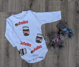 Боди Murat baby "Nutella", белый, унисекс 3-6-9-12-18 месяцев
