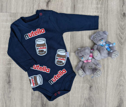Боди Murat baby "Nutella", синий, унисекс 3-6-9-12-18 месяцев