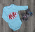 Боді Murat baby "Kit Kat", бірюзовий, унісекс 3-6-9-12-18 місяців, фото