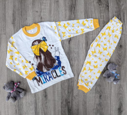 Пижама Supermini "Miracles", жёлтый, девочка 4-5-6 лет