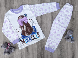 Пижама Supermini "Miracles", сиреневый, девочка 4-5-6 лет