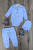 Комплект Findik "Рубчик", голубой, мальчик 3-6-9-12 месяцев, фото