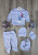Комплект Findik "Mommy is my Valentine", серый, мальчик 0-3 месяцев, фото