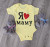 Боді Findik "Я ❤️ маму", жовтий, унісекс 3-6-9-12-18 місяців, фото