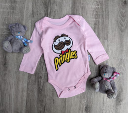 Боди Findik "Pringles", розовый, девочка 3-6-9-12-18 месяцев