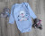  Боді Findik "Ведмедик", блакитний, хлопчик 3-6-9-12-18 місяців, фото