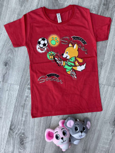 Футболка CMK Kids "Super", червоний, хлопчик 3-4-5-6-7 років