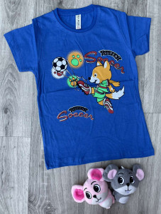 Футболка CMK Kids "Super", синий, мальчик 3-4-5-6-7 лет