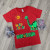 Футболка CMK Kids "Dinosaur", червоний, хлопчик 3-4-5-6-7 років, фото