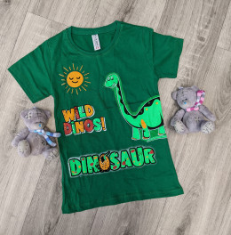 Футболка CMK Kids "Dinosaur", зелёный, мальчик 3-4-5-6-7 лет