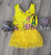 Купальник No Brand "Гілочки", жовтий, дівчинка 5-7 років, фото