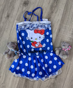 Купальник No Brand "Hello Kitty", синій, дівчинка 5-7 років