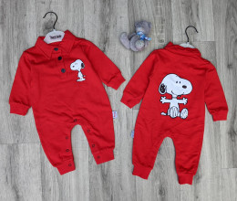 Человечек Murat baby "Snoopy", красный, мальчик 3-6-9-12 месяцев