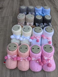 Пинетки Gogo Mini "Бусинки", разные цвета, мальчик+девочка  0-6 месяцев