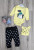 Комплект Findik "Зірки", жовтий, хлопчик 3-6-9 місяців, фото