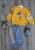 Костюм Kid's Wear "Besties", жовтий, дівчинка 6-9-12-18 місяців, фото