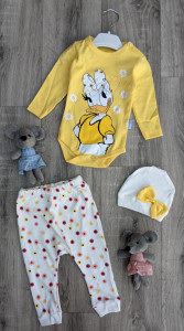 Комплект Baby Teddy "Daisy", жёлтый, девочка 3-6-9-12 месяцев