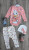 Комплект Baby Teddy "Daisy", персиковий, дівчинка 3-6-9-12 місяців, фото