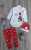 Комплект Baby Teddy "Happy", червоний, дівчинка 3-6-9-12 місяців, фото