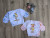 Сорочка "Малюки" дівчинка+хлопчик, різні кольори 0-3 місяців, фото