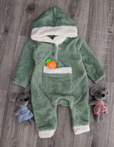 Человечек Becol Baby "Морковка", зелёный, мальчик 6-9-12-18 месяцев