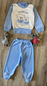Костюм "Bear" блакитний, хлопчик 1-2-3 роки