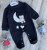 Человечек Murat Baby "Nanan" черный, унисекс 3-6-9-12 месяцев, фото