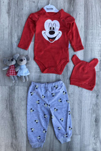 Комплект Murat Baby "Micky", червоний, хлопчик 3-6-9-12 місяців