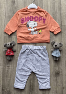 Костюм Bebico "Snoopy" персиковий, дівчинка 6-12-18-24 місяців