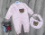 Человечек Murat Baby "Медвежонок" розовый, девочка 3-6-9-12 месяцев, фото