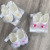 Пінетки Bebiccino "Квіточки" молочні, дівчинка 0-6 місяців, фото