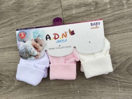 Шкарпетки ADN "Однотонні" різні кольори, дівчинка 0-3 місяців