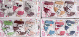 Носочки Pierre Esposito "Цветные" разные цвета, девочка 0-6 месяцев