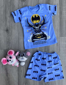 Спальний комплект "Batman" блакитний, хлопчик 1-2-3-4-5 років