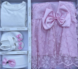 Комплект Baby Biss "Троянда" рожевий, дівчинка 0-6 місяців