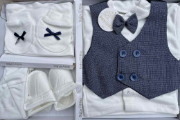Комплект Baby Biss "Однотонний" синій, хлопчик 0-6 місяців