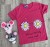 Футболка BZCN "Ромашка"  малиновая, девочка 3-4-5-6-7 лет, фото