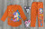 Костюм "Unicorn" оранжевый, девочка 3-5-7-9 лет, фото